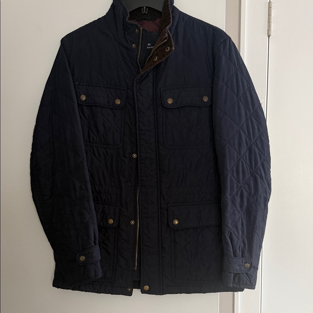 Blue Harbor Men's Quilted Field Jacket - Navy size S